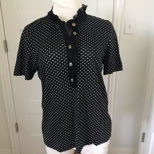 Tory Burch Polka Dot Polo